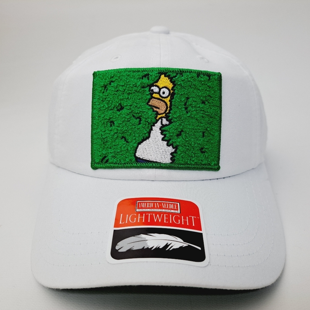 Homer Hiding in bushes chenille embroidered patch relaxed cotton OAK